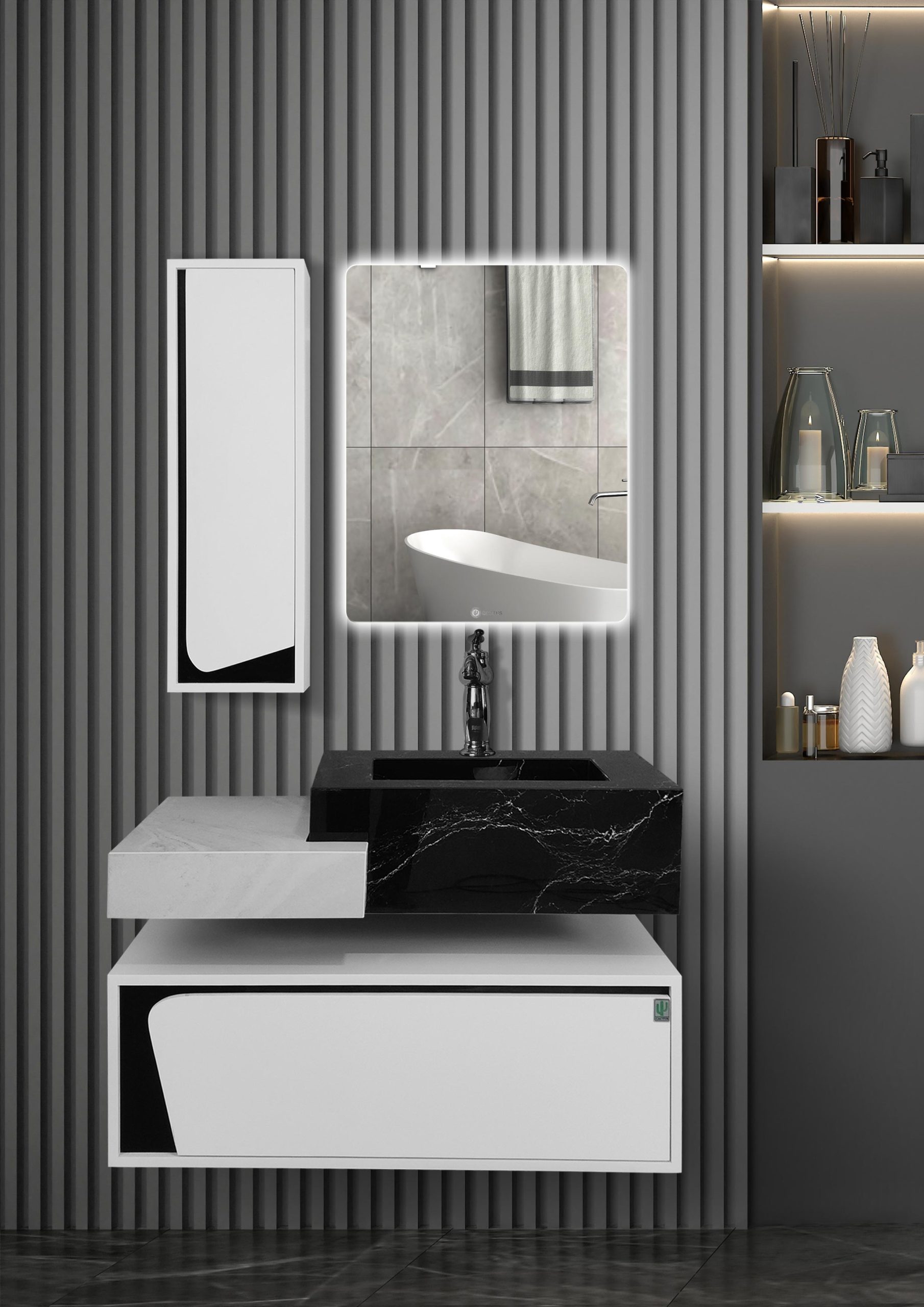 8062 روشویی کابینتی کاکتوس مدل ونیز (Veniz) کد 8062 - تصویر 1